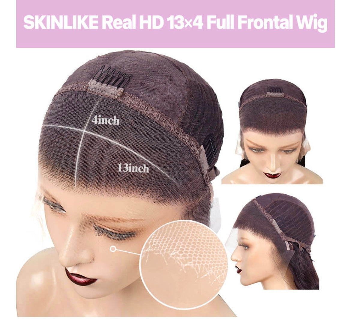 Straight SKINLIKE HD Frontal Wigs